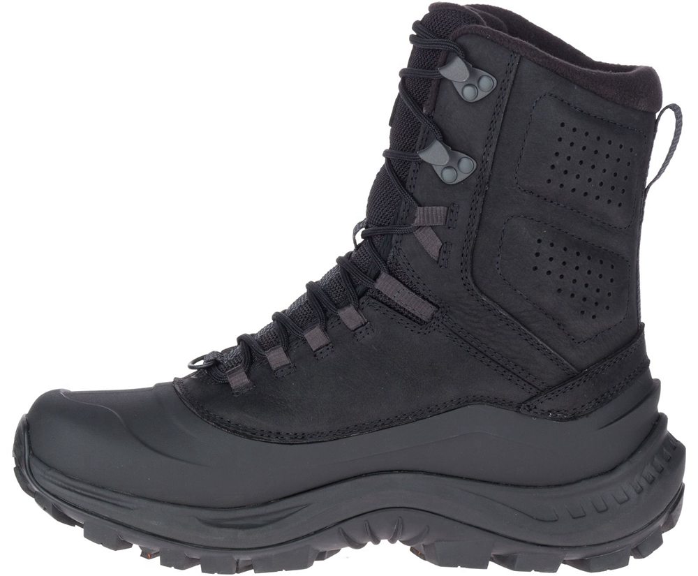 Kozaki Merrell Męskie Czarne - Thermo Overlook 2 Tall Waterproof - 634721-IUF